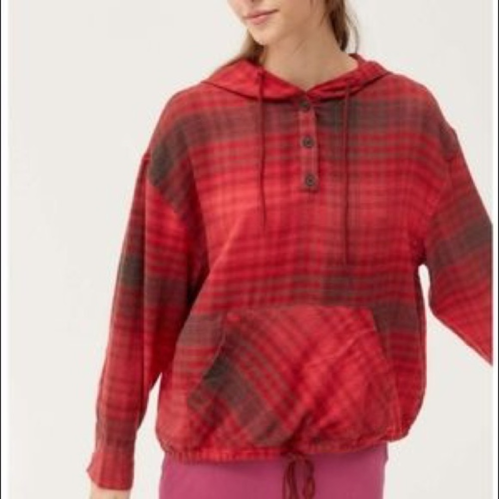 Urban Outfitters Plaid Flannel Hoodie